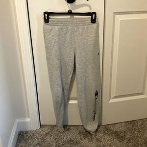 Kids Grey champion sweatpants